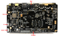 Le noyau RK3568 de quadruple a enfoncé le conducteur de décodage Integrated Board d'Android de carte système